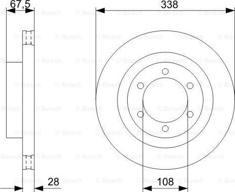 BOSCH 0 986 479 304 - Bremžu diski www.autospares.lv