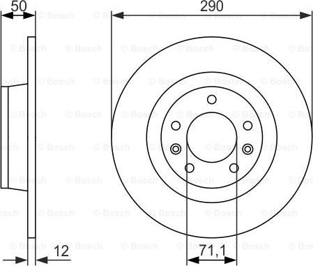 BOSCH 0 986 479 311 - Bremžu diski www.autospares.lv