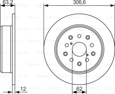 BOSCH 0 986 479 339 - Bremžu diski www.autospares.lv