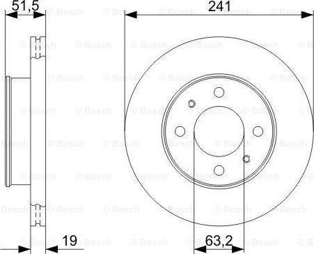 BOSCH 0 986 479 377 - Bremžu diski autospares.lv