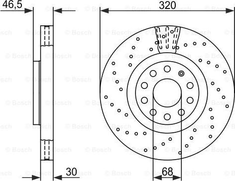 BOSCH 0 986 479 258 - Bremžu diski autospares.lv