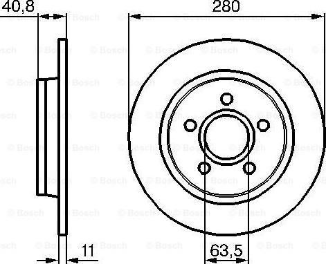 BOSCH 0 986 479 253 - Bremžu diski autospares.lv