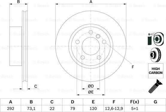 BOSCH 0 986 479 214 - Bremžu diski www.autospares.lv