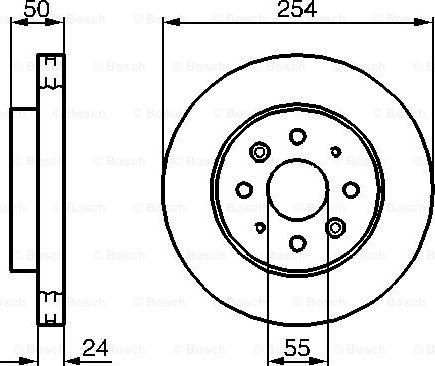 BOSCH 0 986 479 231 - Bremžu diski www.autospares.lv