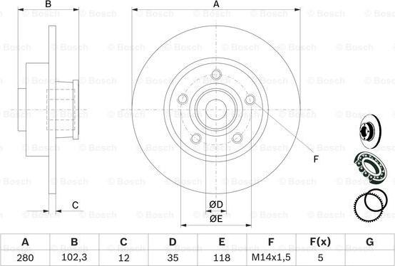 BOSCH 0 986 479 271 - Bremžu diski www.autospares.lv