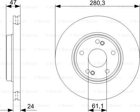 BOSCH 0 986 479 743 - Bremžu diski www.autospares.lv