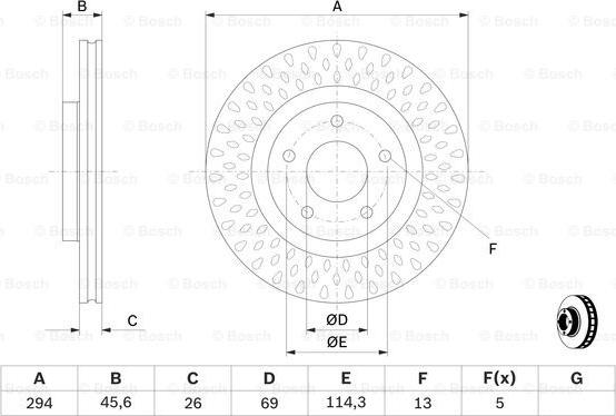 BOSCH 0 986 479 751 - Bremžu diski www.autospares.lv