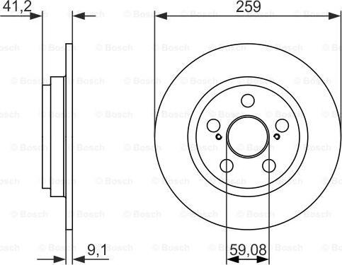 BOSCH 0 986 479 766 - Bremžu diski www.autospares.lv