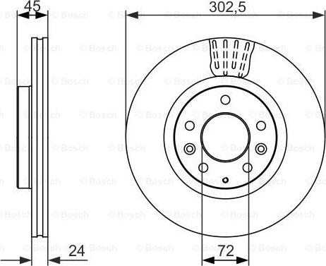 BOSCH 0 986 479 700 - Bremžu diski www.autospares.lv