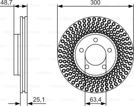 BOSCH 0 986 479 701 - Bremžu diski autospares.lv