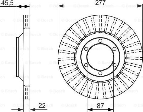 BOSCH 0 986 479 702 - Bremžu diski www.autospares.lv