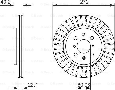 BOSCH 0 986 479 789 - Bremžu diski autospares.lv