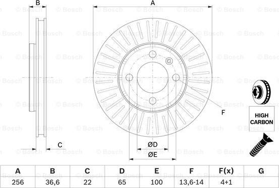 BOSCH 0 986 479 776 - Bremžu diski www.autospares.lv