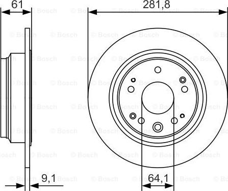 BOSCH 0 986 479 A91 - Bremžu diski www.autospares.lv