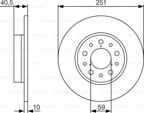 BOSCH 0 986 479 A37 - Bremžu diski www.autospares.lv