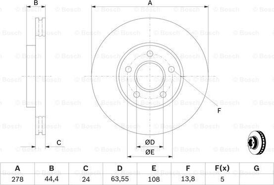 BOSCH 0 986 479 B66 - Bremžu diski www.autospares.lv