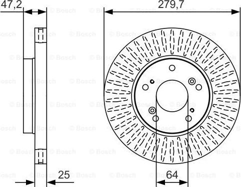 BOSCH 0 986 479 B01 - Bremžu diski www.autospares.lv