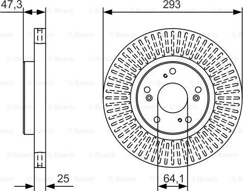 BOSCH 0 986 479 B02 - Bremžu diski www.autospares.lv