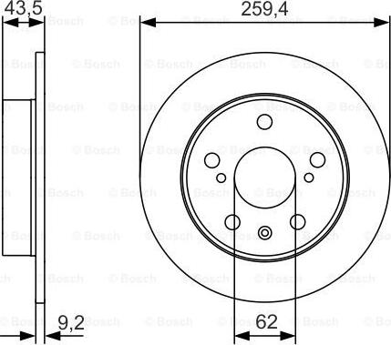 BOSCH 0 986 479 C44 - Bremžu diski www.autospares.lv