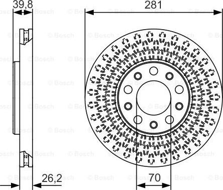 BOSCH 0 986 479 C42 - Brake Disc www.autospares.lv