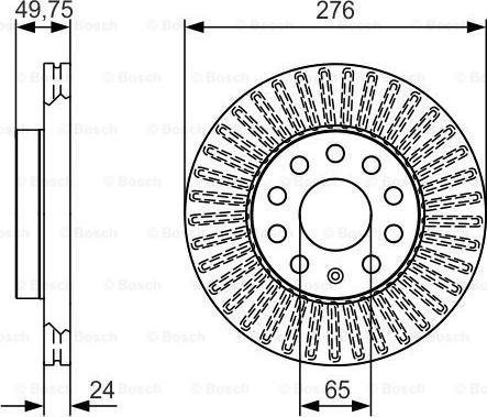 BOSCH 0 986 479 C47 - Bremžu diski www.autospares.lv