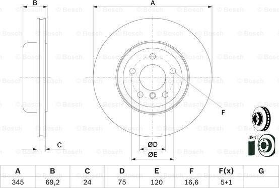 BOSCH 0 986 479 D59 - Bremžu diski www.autospares.lv