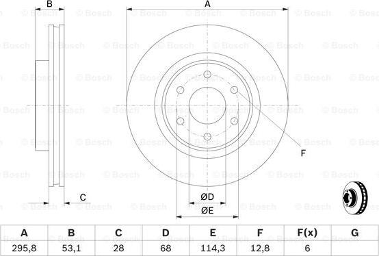 BOSCH 0 986 479 D66 - Bremžu diski www.autospares.lv