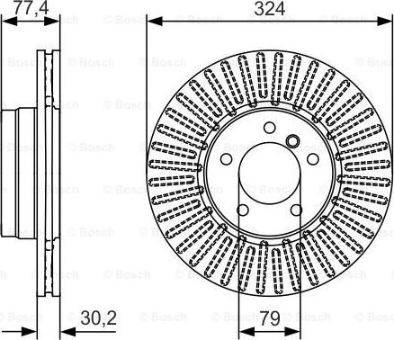 BOSCH 0 986 479 D39 - Bremžu diski www.autospares.lv