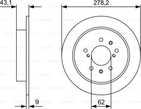 BOSCH 0 986 479 D34 - Bremžu diski www.autospares.lv