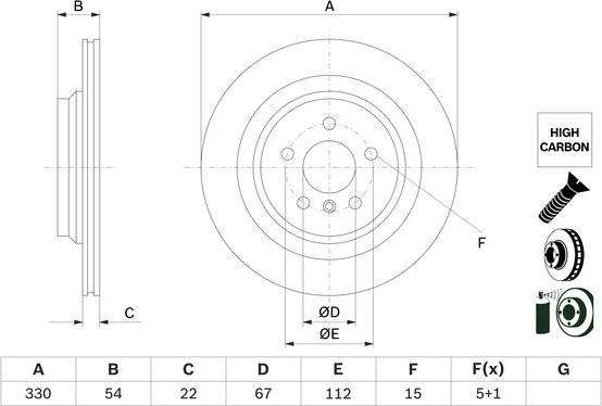 BOSCH 0 986 479 E97 - Bremžu diski www.autospares.lv