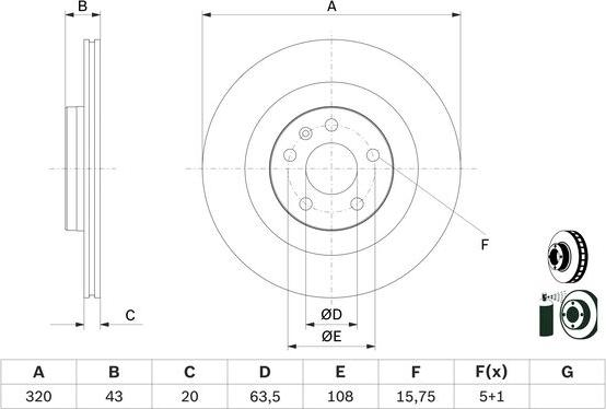 BOSCH 0 986 479 E87 - Bremžu diski www.autospares.lv