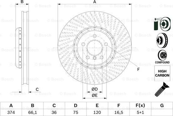 BOSCH 0 986 479 E27 - Bremžu diski www.autospares.lv