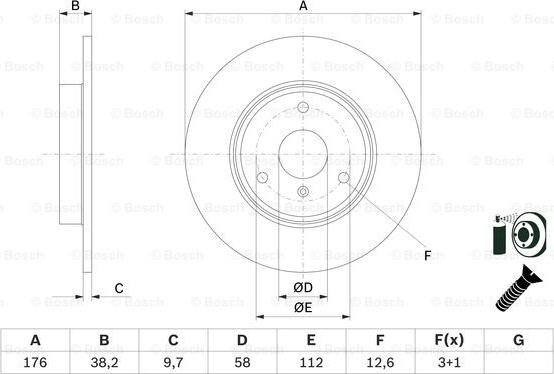 BOSCH 0 986 479 E74 - Bremžu diski www.autospares.lv