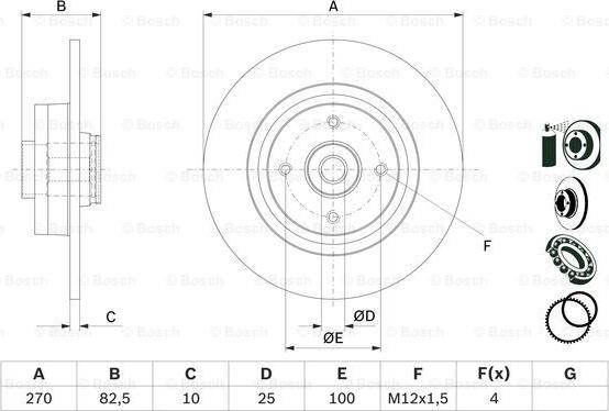 BOSCH 0 986 479 E71 - Bremžu diski www.autospares.lv