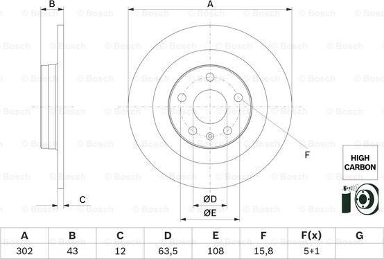 BOSCH 0 986 479 F31 - Bremžu diski www.autospares.lv