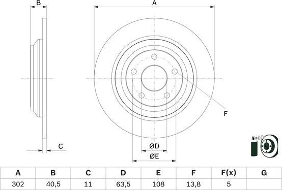 BOSCH 0 986 479 F79 - Bremžu diski www.autospares.lv