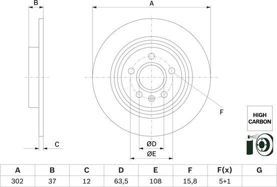 BOSCH 0 986 479 G98 - Bremžu diski www.autospares.lv