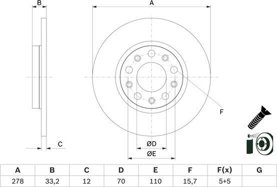 BOSCH 0 986 479 G21 - Bremžu diski www.autospares.lv