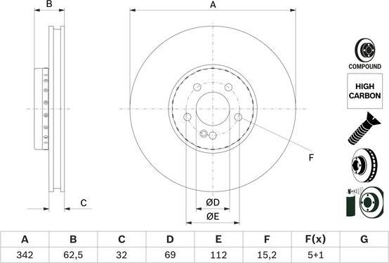 BOSCH 0 986 479 H41 - Bremžu diski www.autospares.lv