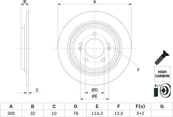 BOSCH 0 986 479 H01 - Bremžu diski www.autospares.lv