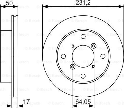 BOSCH 0 986 479 R96 - Bremžu diski www.autospares.lv