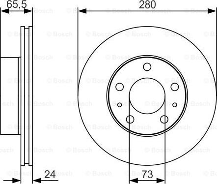 BOSCH 0 986 479 R98 - Bremžu diski www.autospares.lv