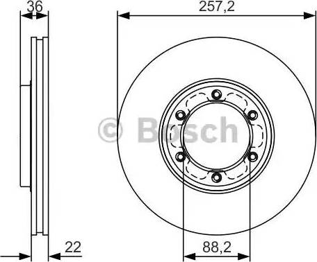 BOSCH 0 986 479 R42 - Bremžu diski www.autospares.lv