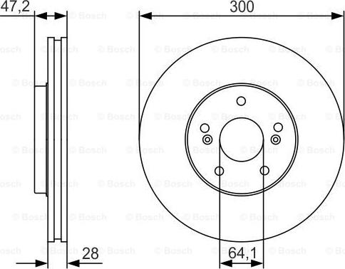 BOSCH 0 986 479 R47 - Bremžu diski www.autospares.lv