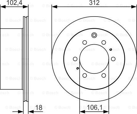 BOSCH 0 986 479 R57 - Bremžu diski www.autospares.lv