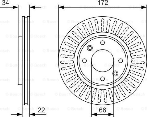 BOSCH 0 986 479 R63 - Тормозной диск www.autospares.lv