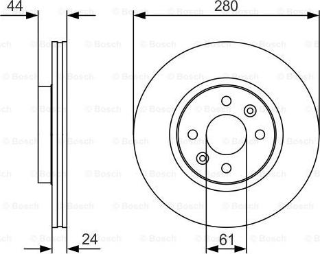 BOSCH 0 986 479 R67 - Bremžu diski www.autospares.lv