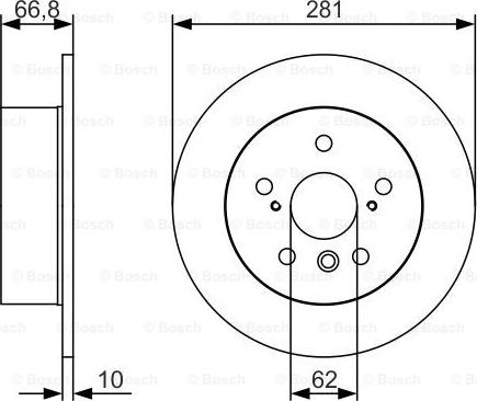 BOSCH 0 986 479 R06 - Bremžu diski www.autospares.lv