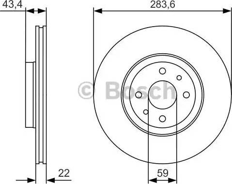 BOSCH 0 986 479 R17 - Bremžu diski autospares.lv