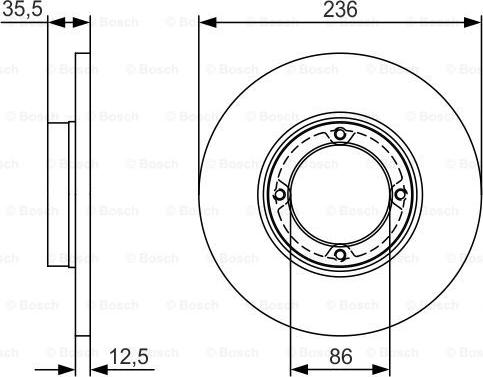 BOSCH 0 986 479 R81 - Bremžu diski www.autospares.lv